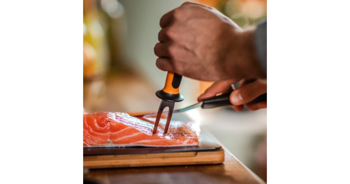 FiskarsFunctional Form Visset 3-delig bestek  (Zwart/roestvrij staal, Japans roestvrij staal | handvat met SoftGrip)