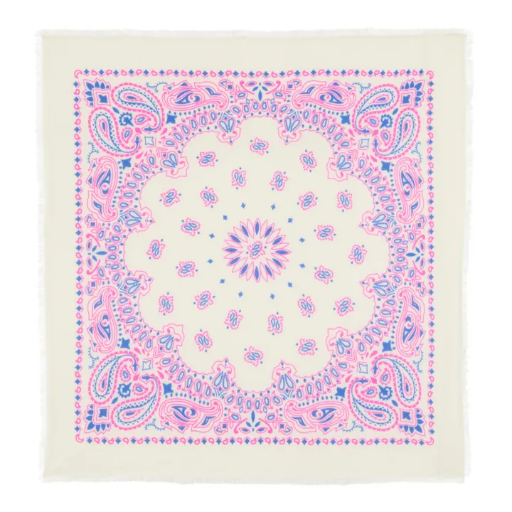 Kujten Bandana Western Cachemire | Bleu électrique