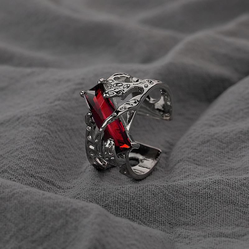 Tinseltown - Open ring met strass
