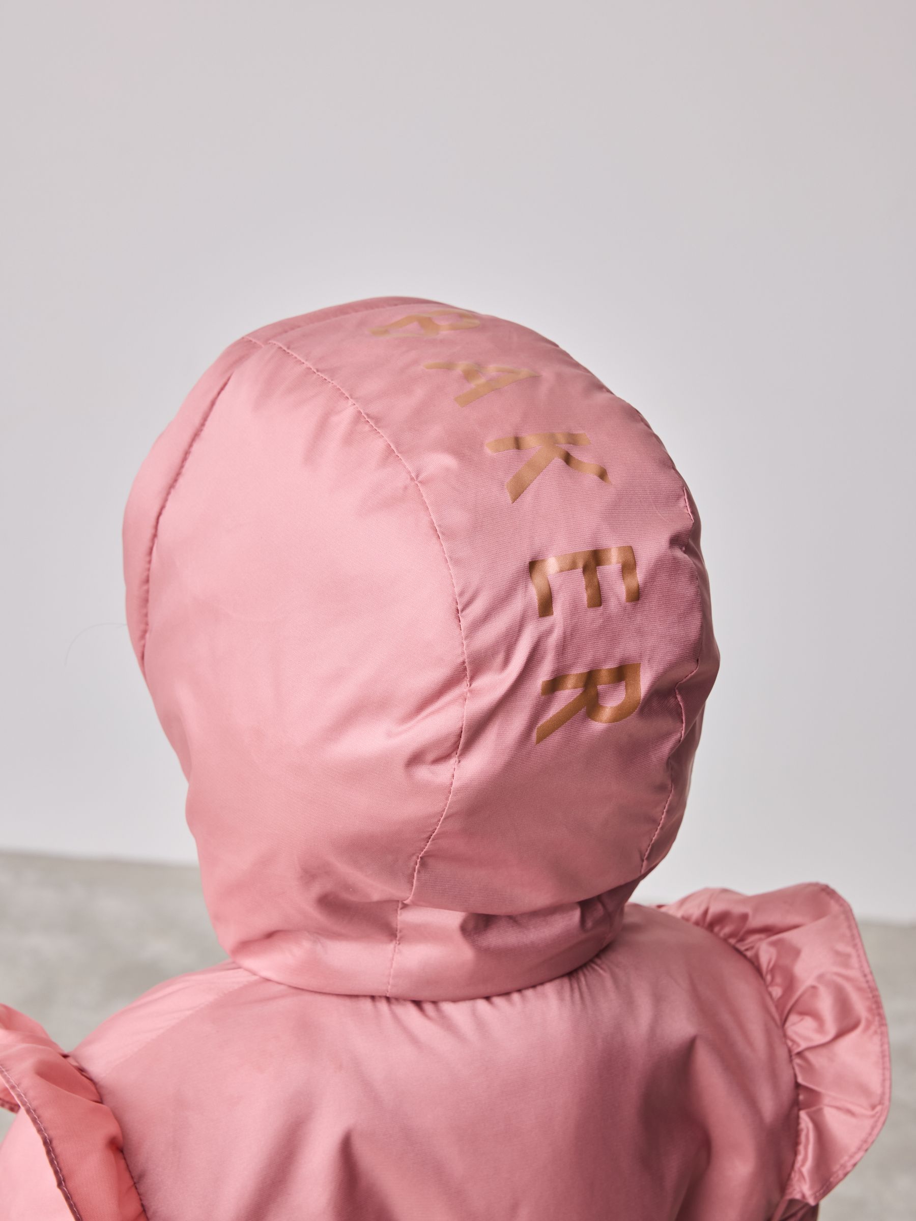 Baker by Ted Baker roze regenbestendige lichtgewicht regenjas met geschulpte rand