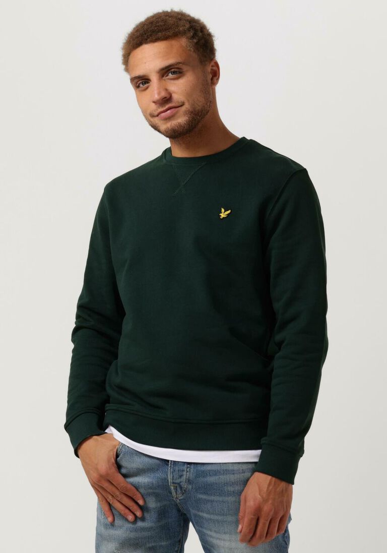 LYLE & SCOTT groene lyle & scott trui crew neck sweatshirt