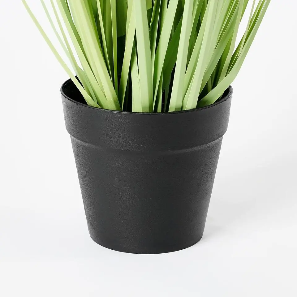 Mica Decorations Kunstplant dogtail sierplant - 53 cm - in zwart pot