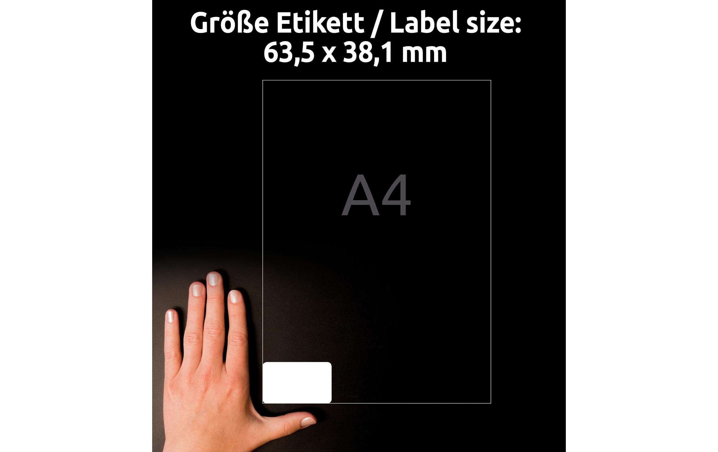 Hinweis-Etiketten Set Ø 63.5 x 38.1 mm, 10 BlattUniverselle Etiketten