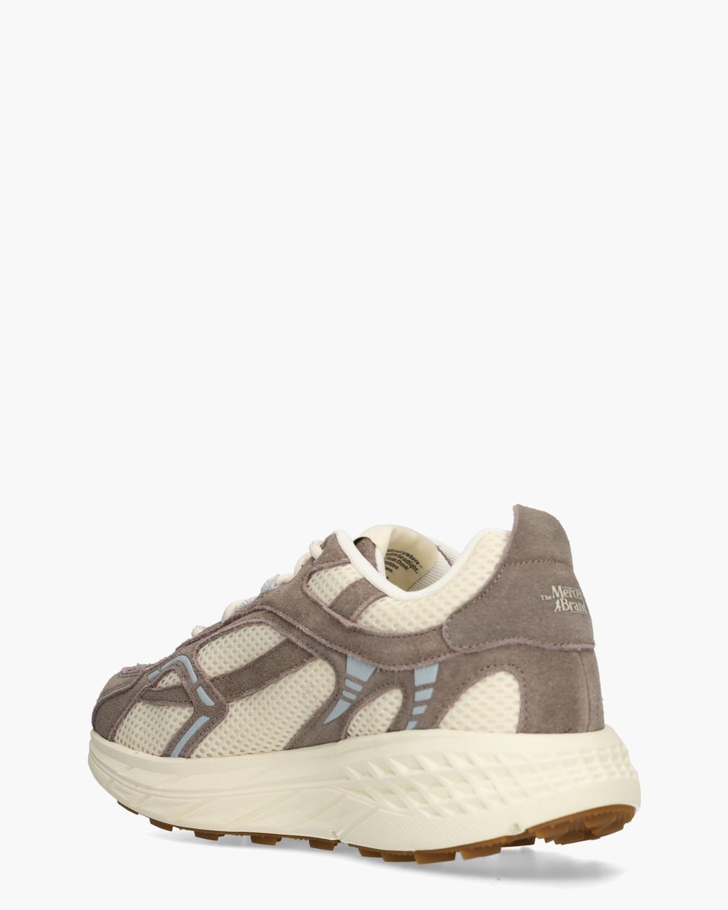 Mercer Amsterdam The Re-Run Max Suède Off-White/Taupe Herensneakers