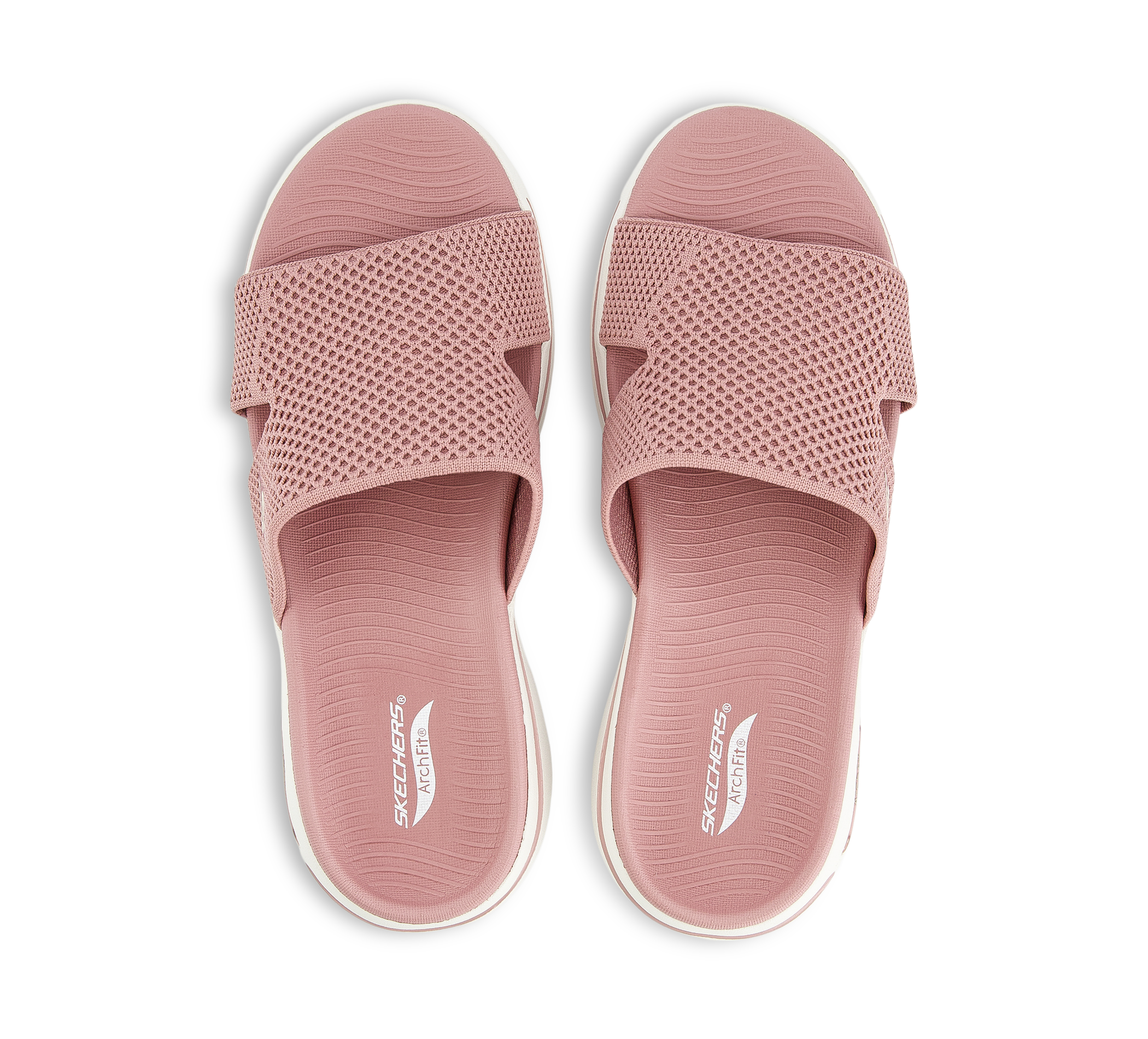 Skechers Go Walk - Pantoletten rosa