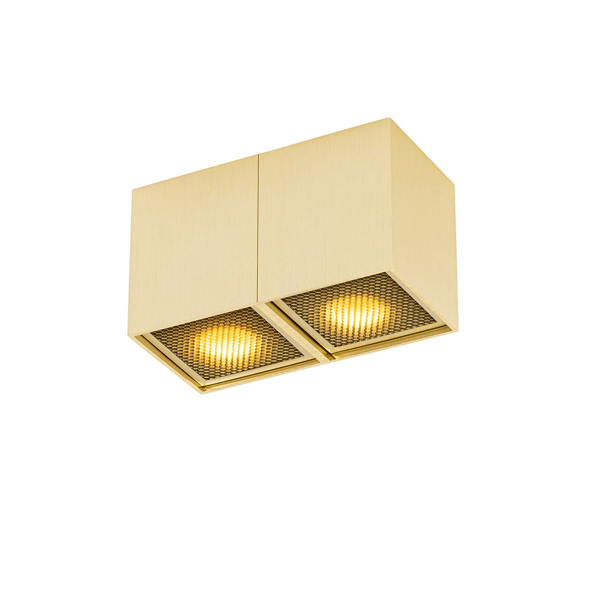 Design spot goud 2-lichts - Qubo Honey