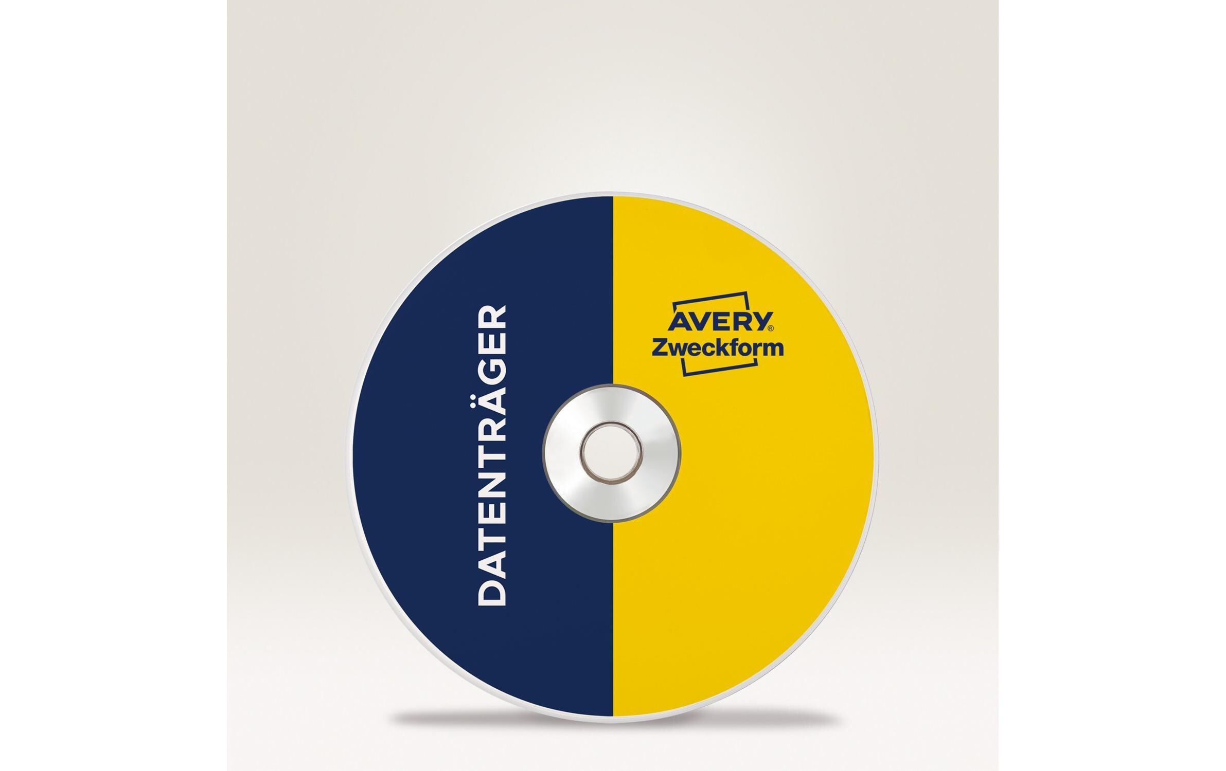 CD-Etiketten L6043 Ø 117 mmBedruckbare, permanent haftende CD-Etiketten