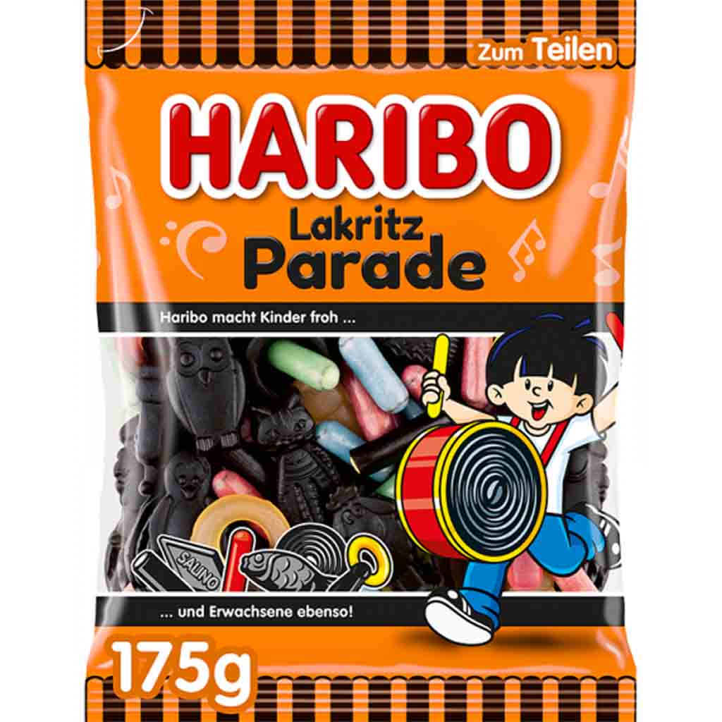Haribo Lakritz Parade 175g MHD:30.9.25