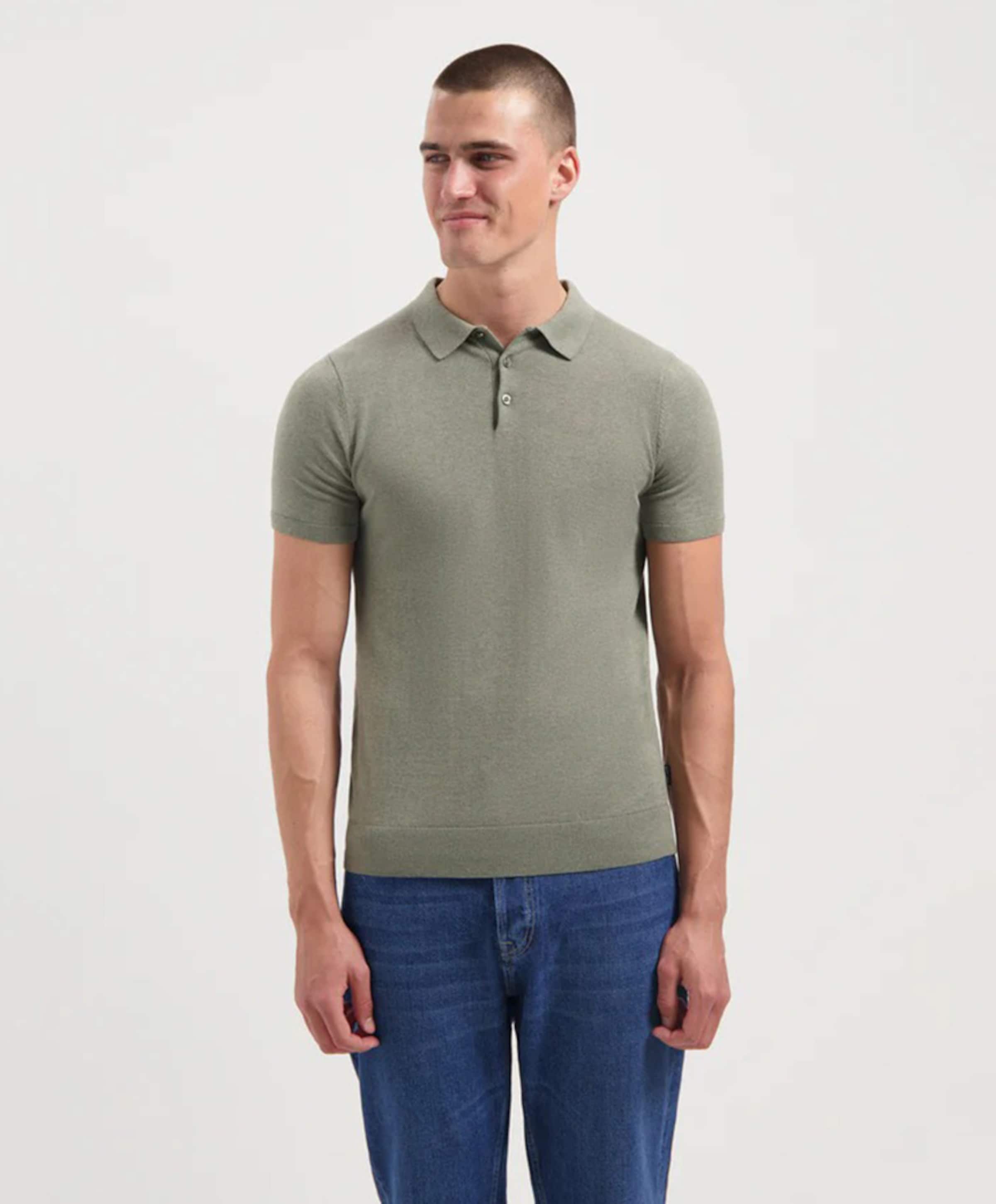 Saint Steve Heren polo groen
