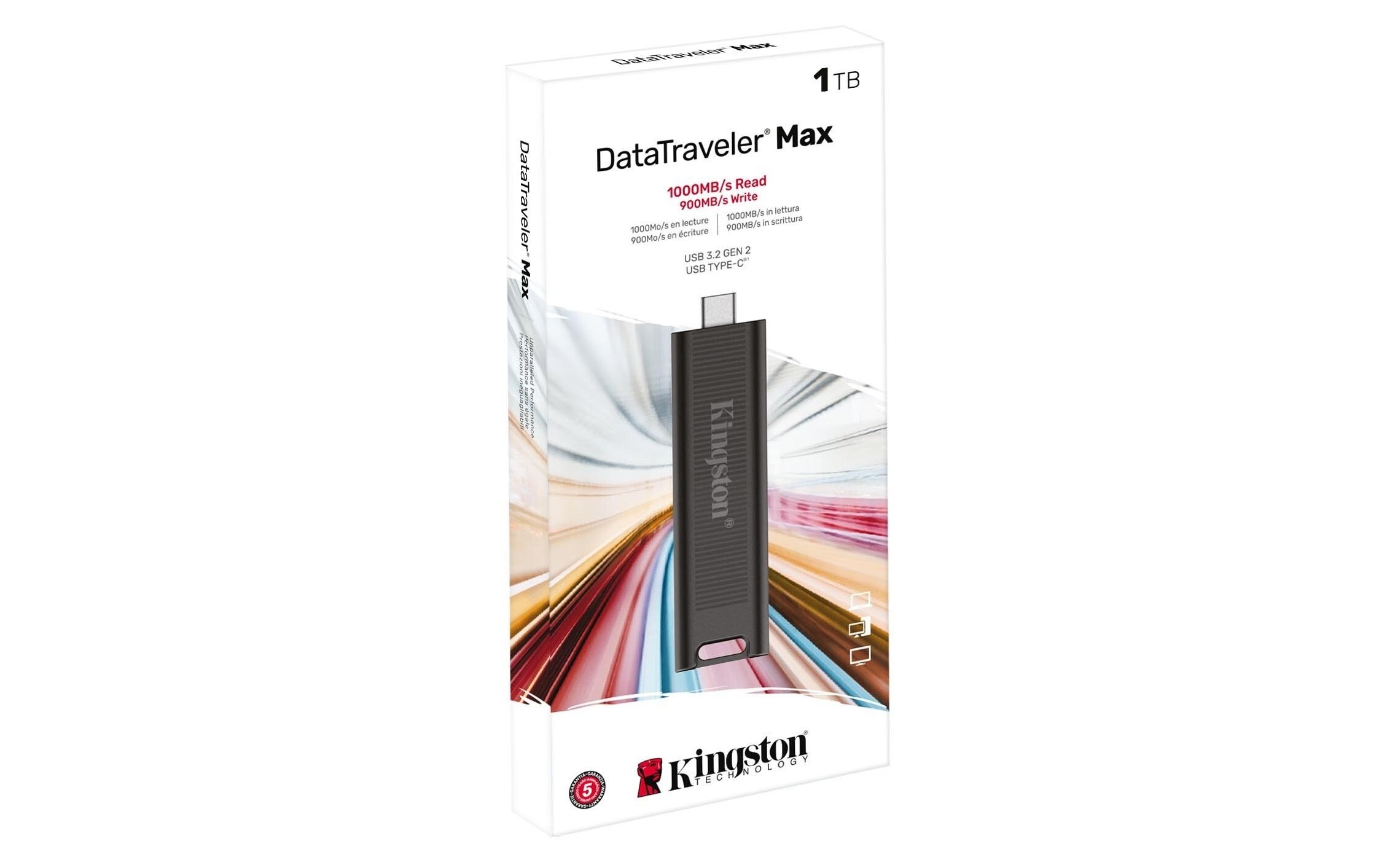 Kingston USB-Stick »DataTraveler Max« (1TB GB Lesegeschwindigkeit 1.000 MB/s)