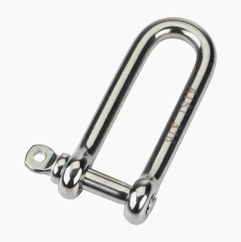 Sjakkel lang rett, rustfri, 8 x 60 mm