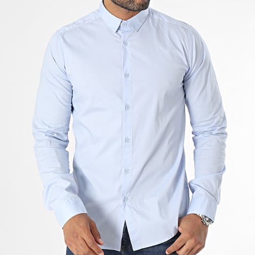 Chemise Manches Longues Hecho Bleu Clair