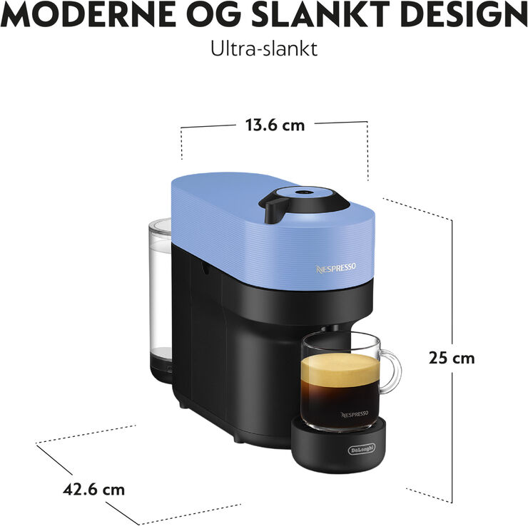 Nespresso Nespresso Vertuo Pop coffee machine fra DeLonghi, Pacific Blu