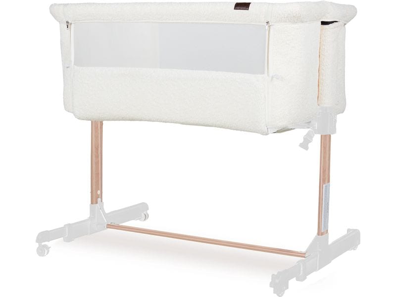 Quax Beistellbett Side-By-Side Cream Boucle Platzsparendes und bequemes Kinderbett