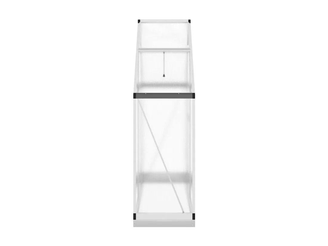 Serre tente abri plante aluminium argenté 169 x 58 x 202 cm 02_0044520