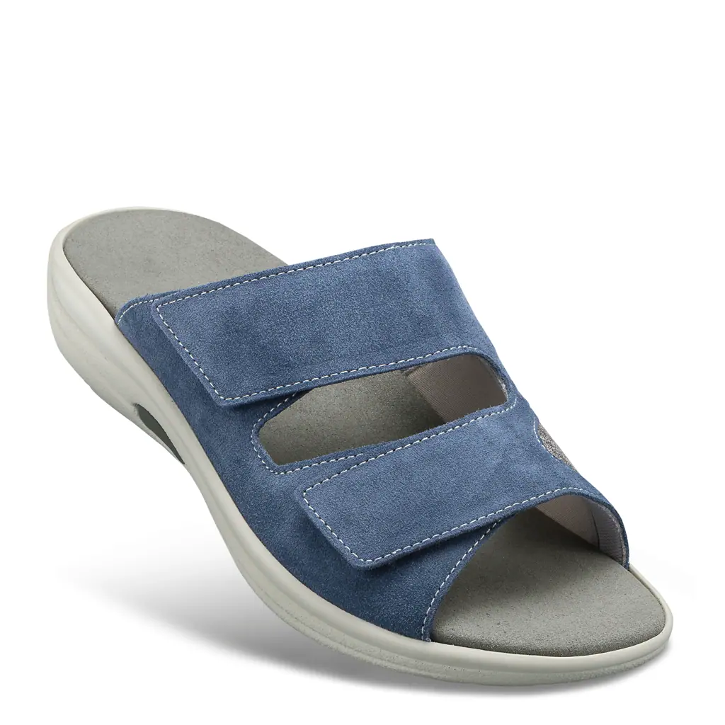 DAMEN - Pantolette HELENE jeans-grau