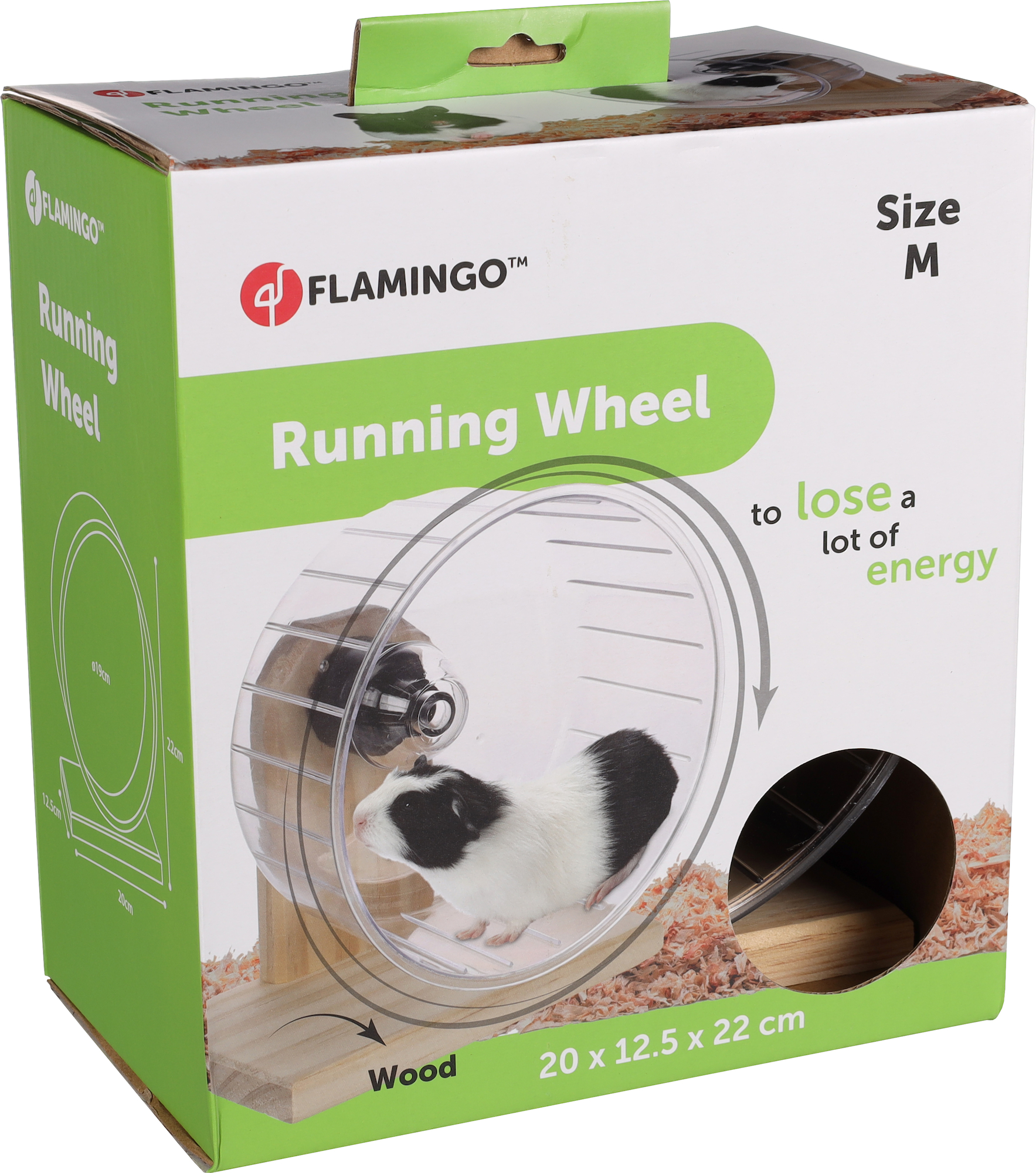 Flamingo f-1030977 - Jouet Roue d'exercice Brun clair