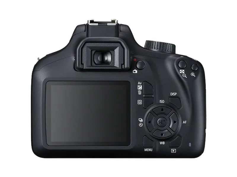 Canon EOS 4000D - Digitalkamera - SLR - 18.0 MP - APS-C - 1080p / 30 fps - 3x optisk zoom EF-S 18-55 mm DC III objektiv - Wi-Fi - sort