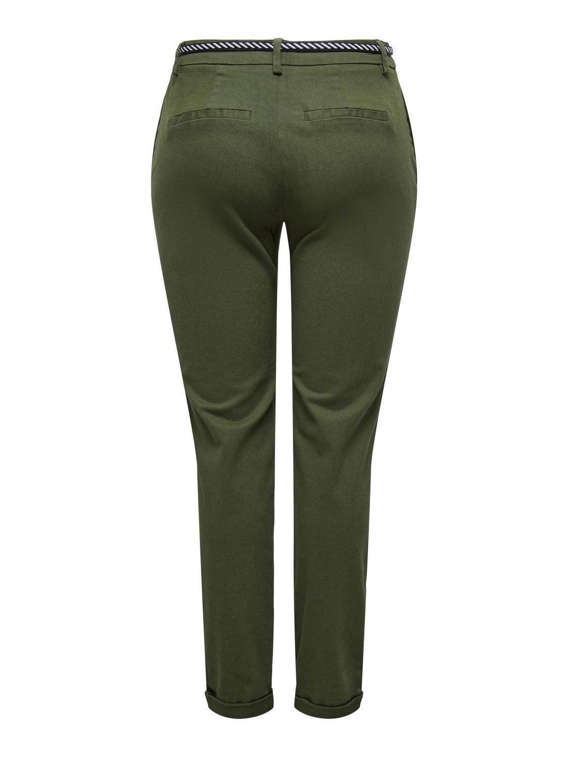 ONLBIANA-MAREE Mittlere Taille Slim Fit Chino Hose Olive Night