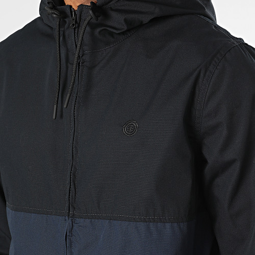 Veste Zippée Capuche Alder Light 2 Tones Bleu Marine Noir