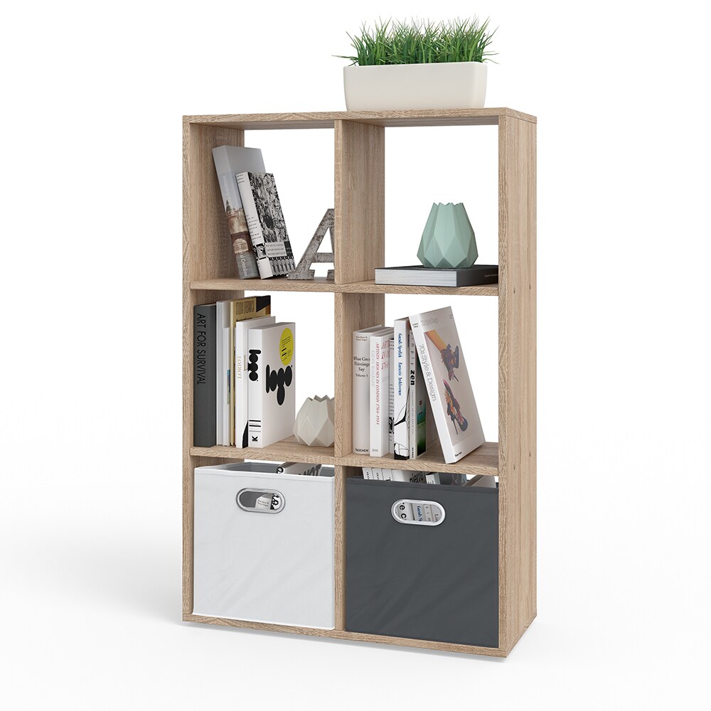 Vicco Raumteiler Bücherregal Standregal Aktenregal Regal 6 Sonoma