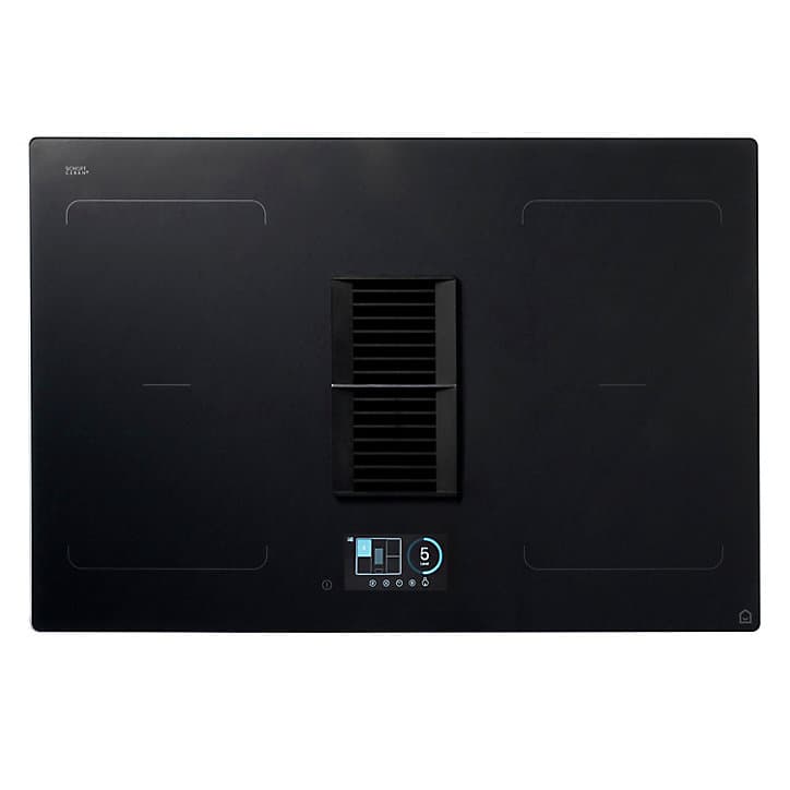 Plaque de cuisson à induction avec hotte intégrée GoodHome GHIHEF77, Zone flexible