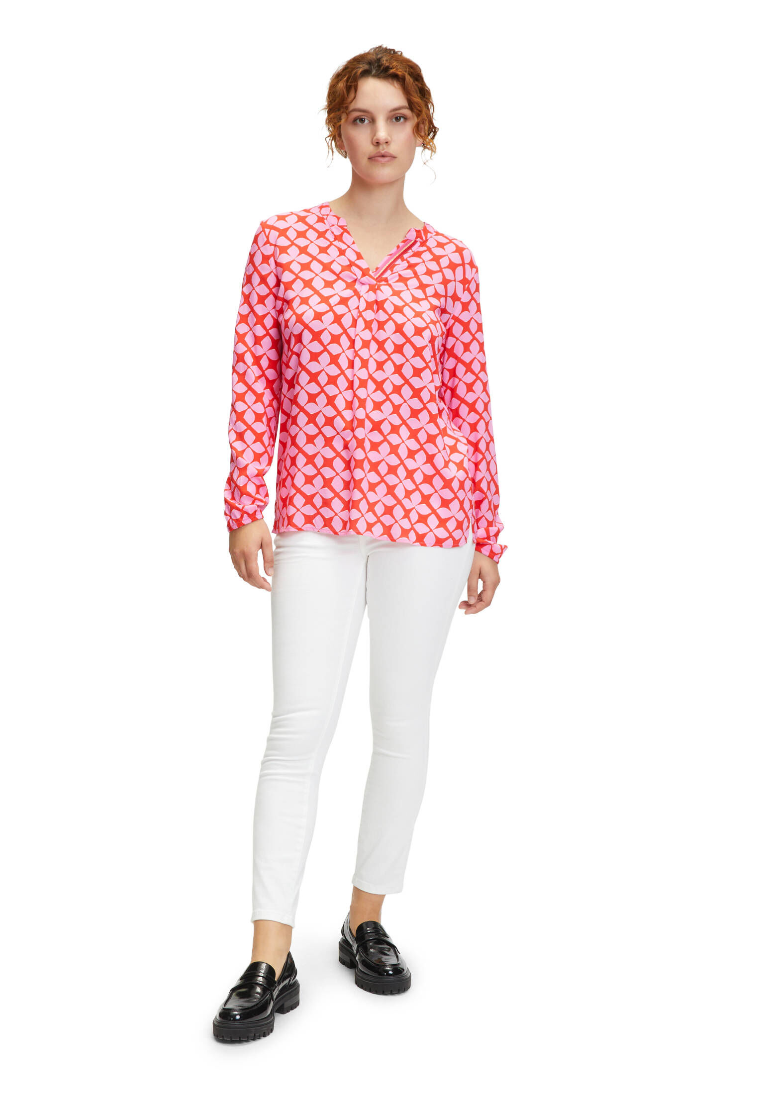 Cartoon| Damen Blusenshirt mit Muster