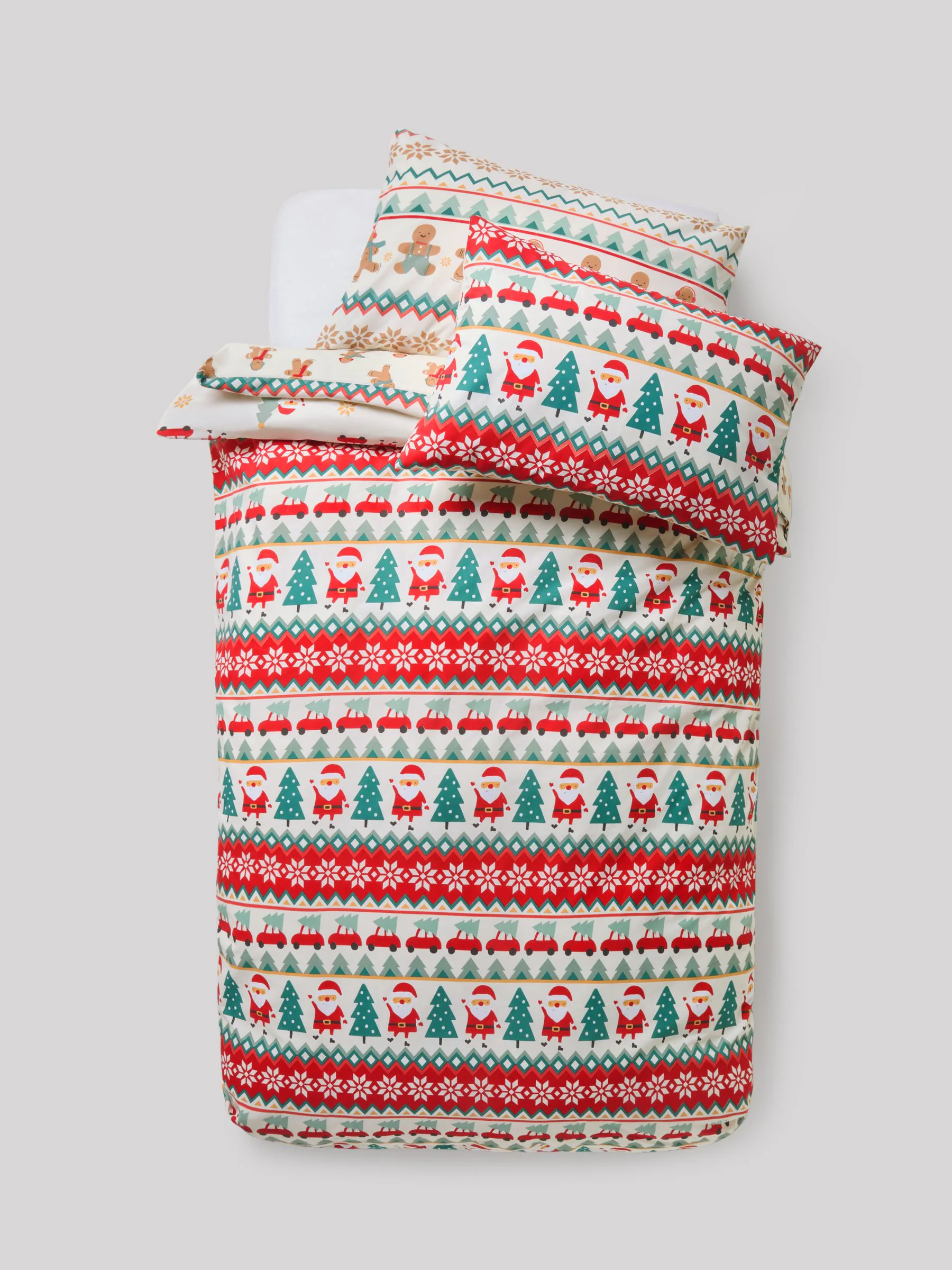 Christmas Duvet Cover and Pillowcase Set 2 Pack