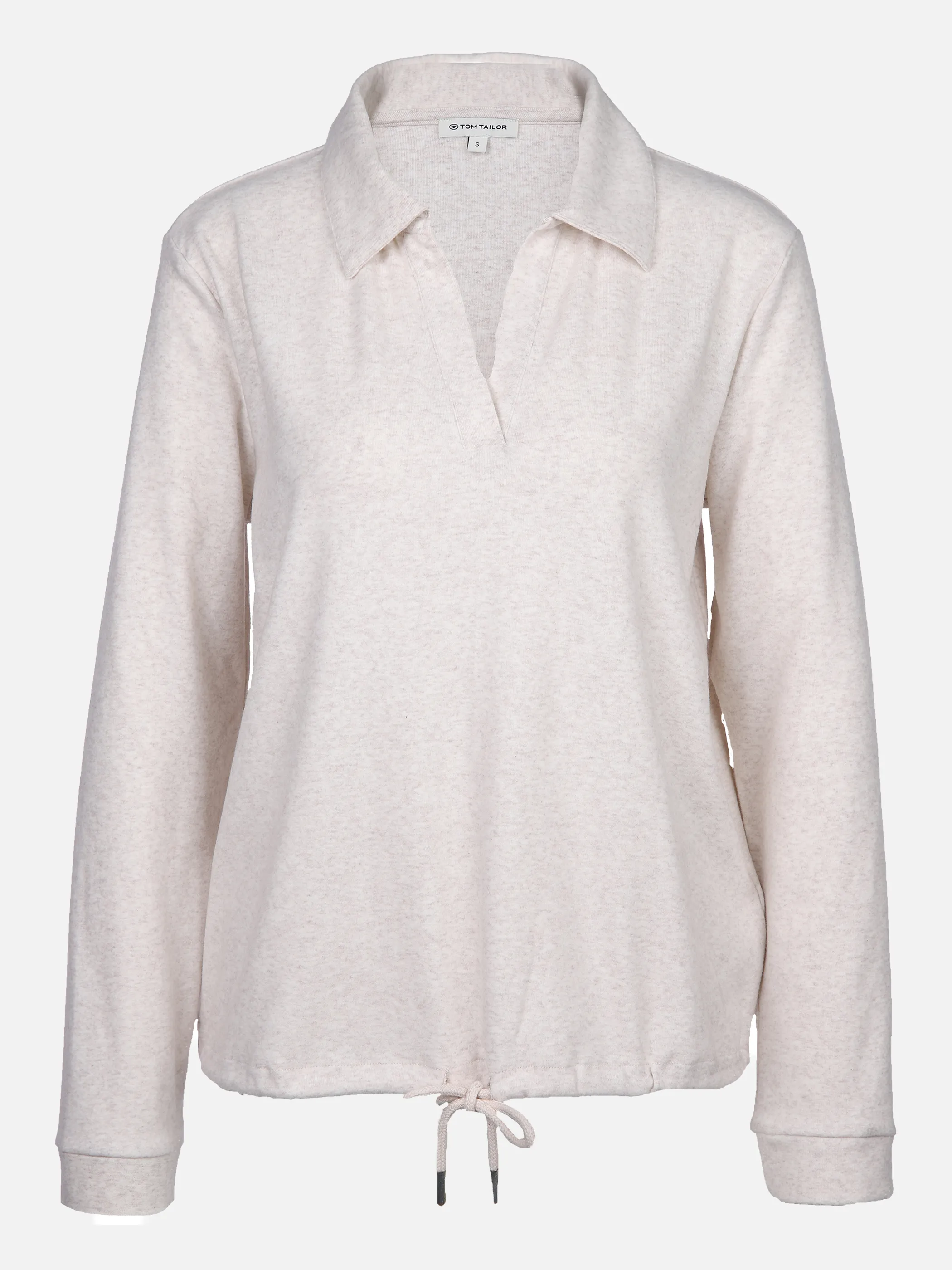 Damen Sweatshirt mit Polokragen