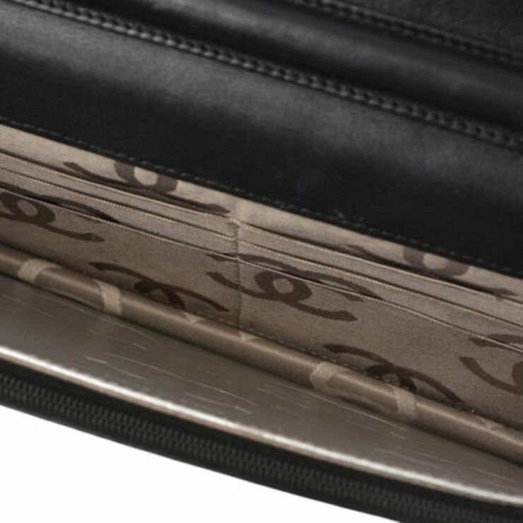 Chanel Vintage Chanel Wallet On Chain Black