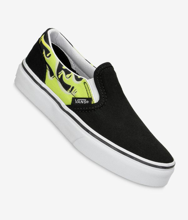 Vans Classic Slip-On Schuh kids (slime flame black true white)