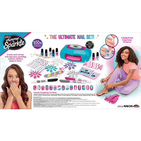 Shimmer n sparkle Deluxe Nail Spa Set