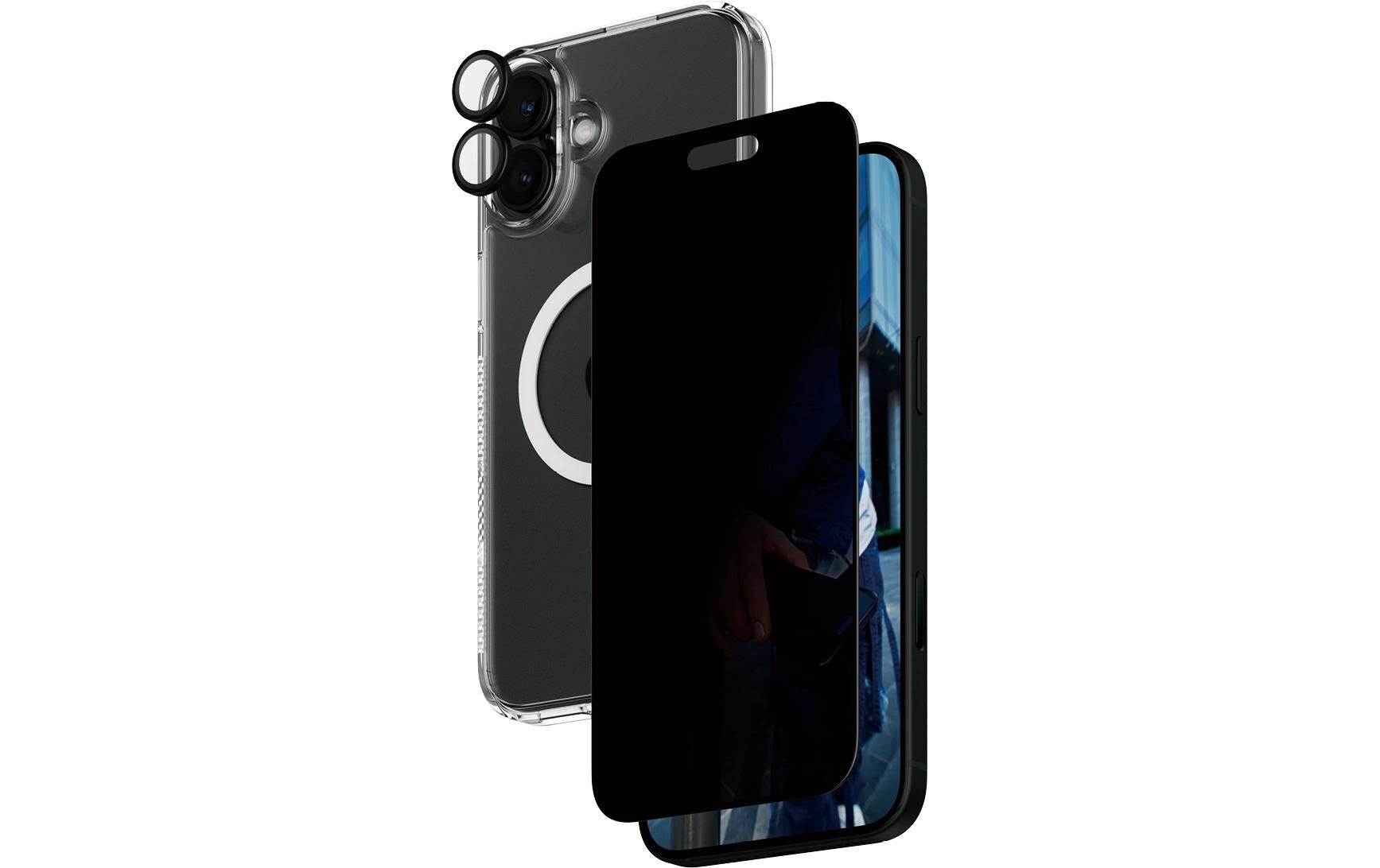 Displayschutz 3-in-1 Privacy iPhone 16 PlusPrivacy Set 3-in-1 für das Apple iPhone 16 Plus