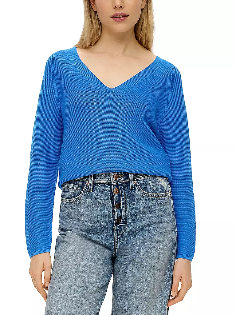 S.OLIVER Pullover blau