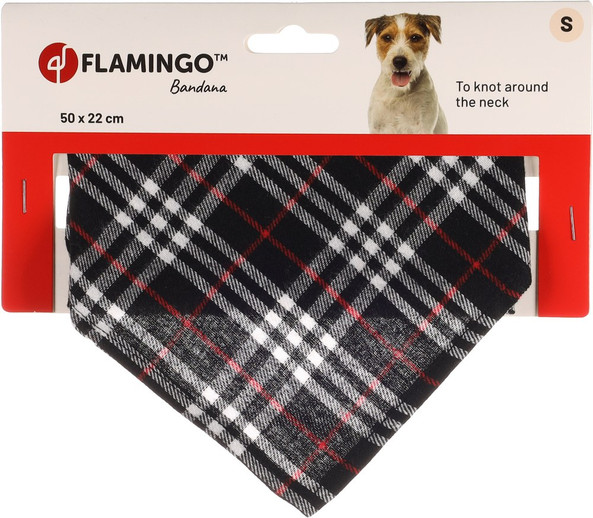 Flamingo f-522329 - Bandana Chic Noir pour Chiens Tendance