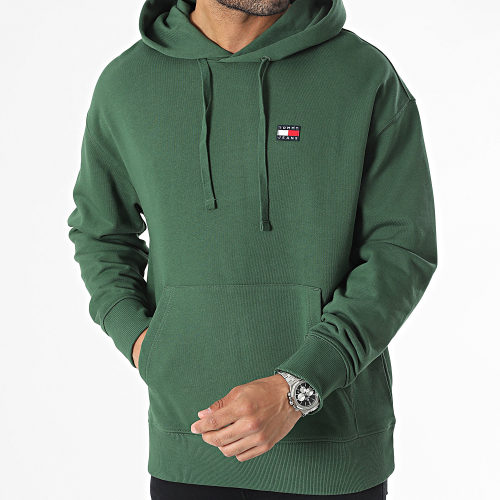 Sweat Capuche Relax Badge 6369 Vert