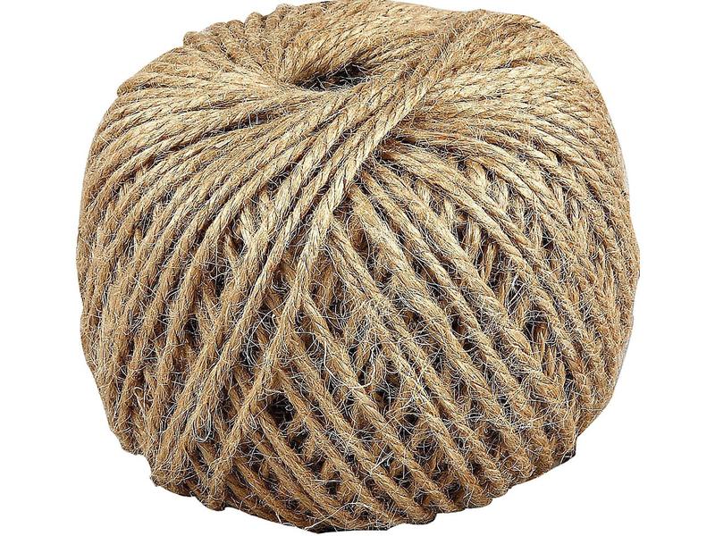 Creativ Company Schnur Naturgarn, 3 mm, 100 m, 1 Rolle Natürliche Schnur