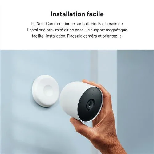 Google Nest Cam (lot de 2) Caméra de surveillance
