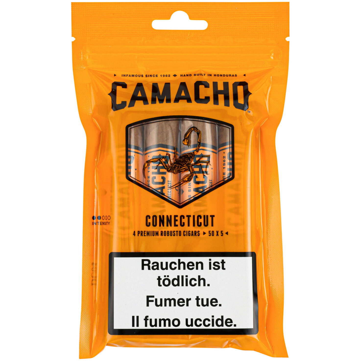 Camacho Connecticut Robusto Fresh-Pack 4
