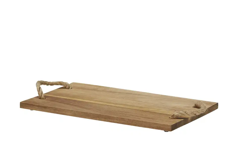 KHG Tablett eckig mit Seilgriffen Eckig, mit Seilgriffen
