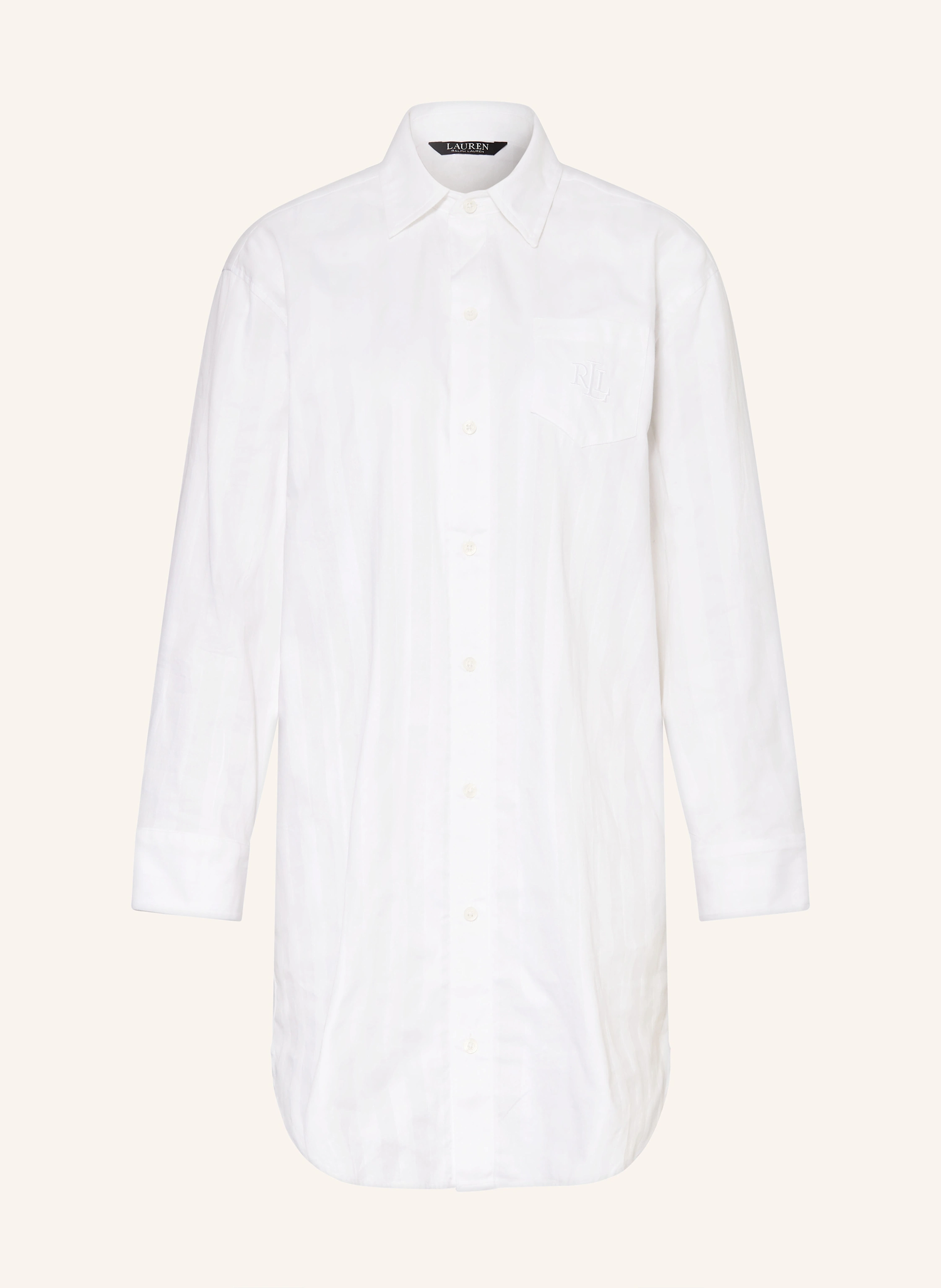LAUREN RALPH LAUREN Nachthemd COTTON SHADOW STRIPE