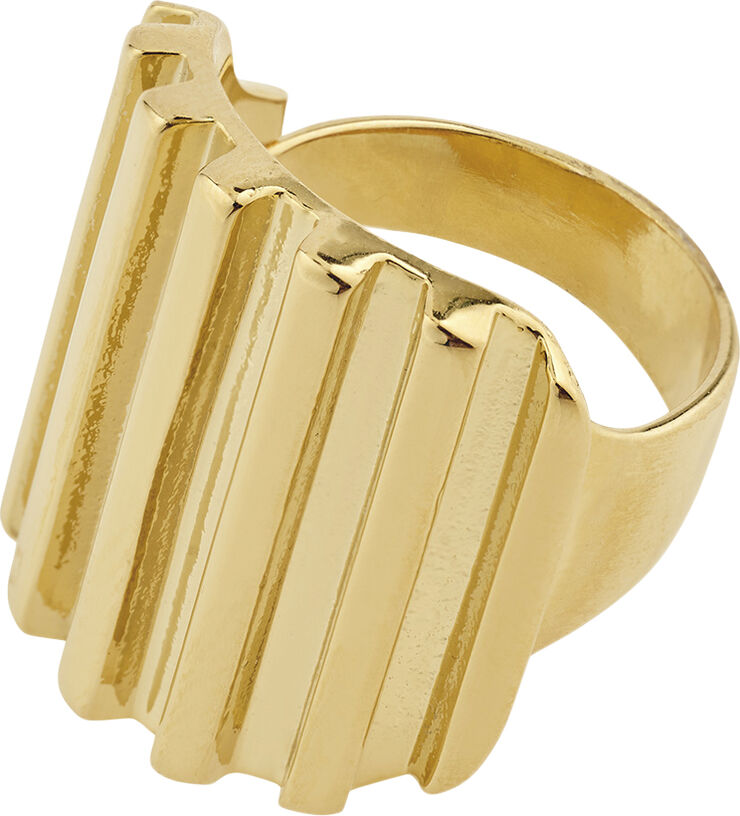 Pilgrim LAUREL recycled ring gold-plated Guld