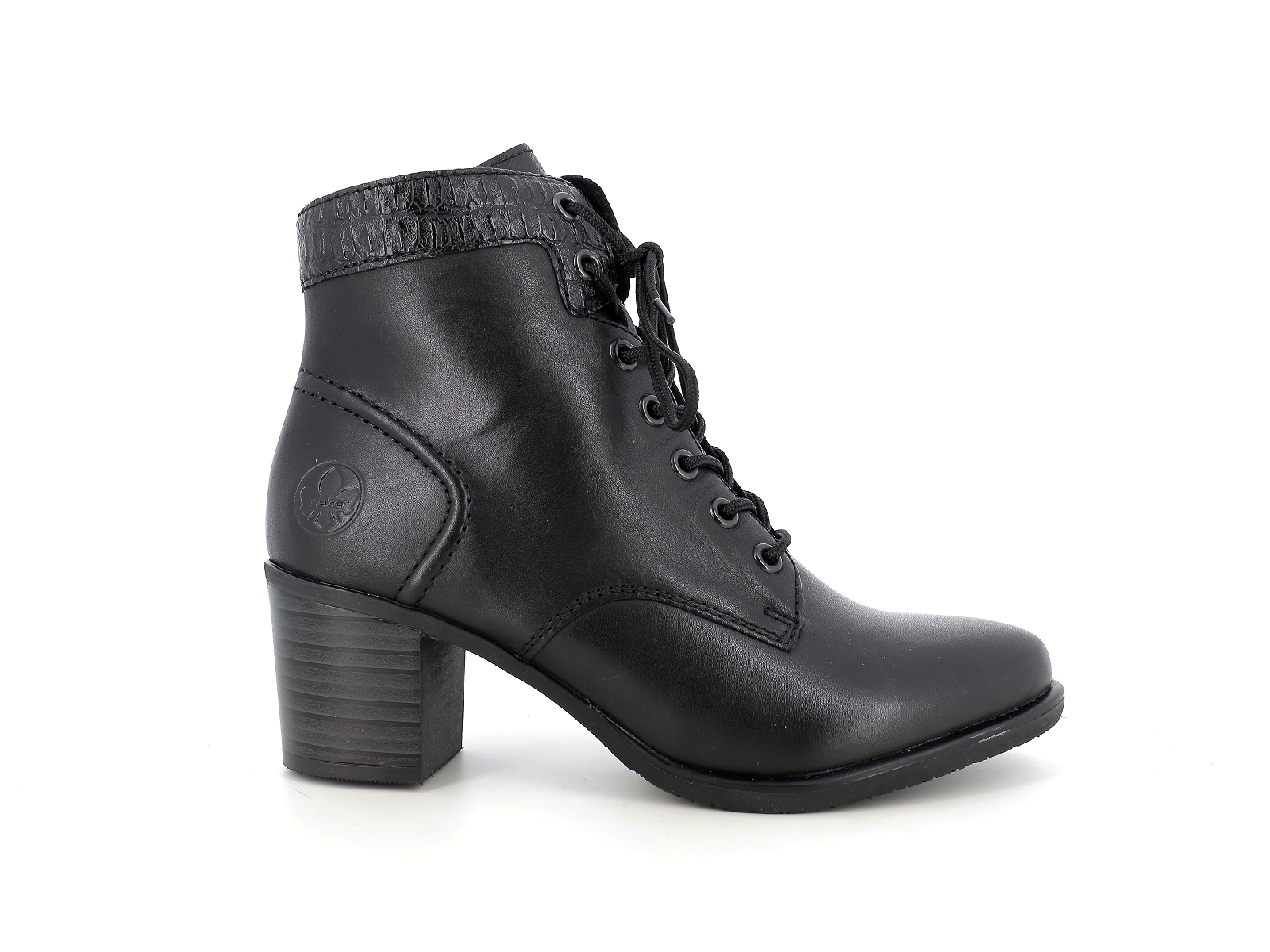 Rieker-Y2040 Matières combinées Noir