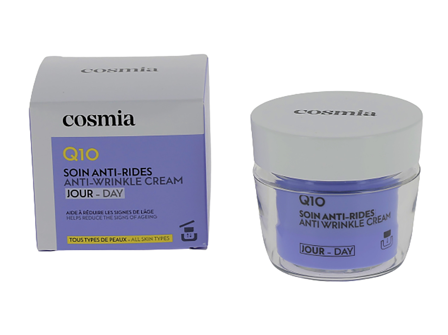 CREME DE ROSTO ANTIRRUGAS COSMIA Q10 DIA 50ML