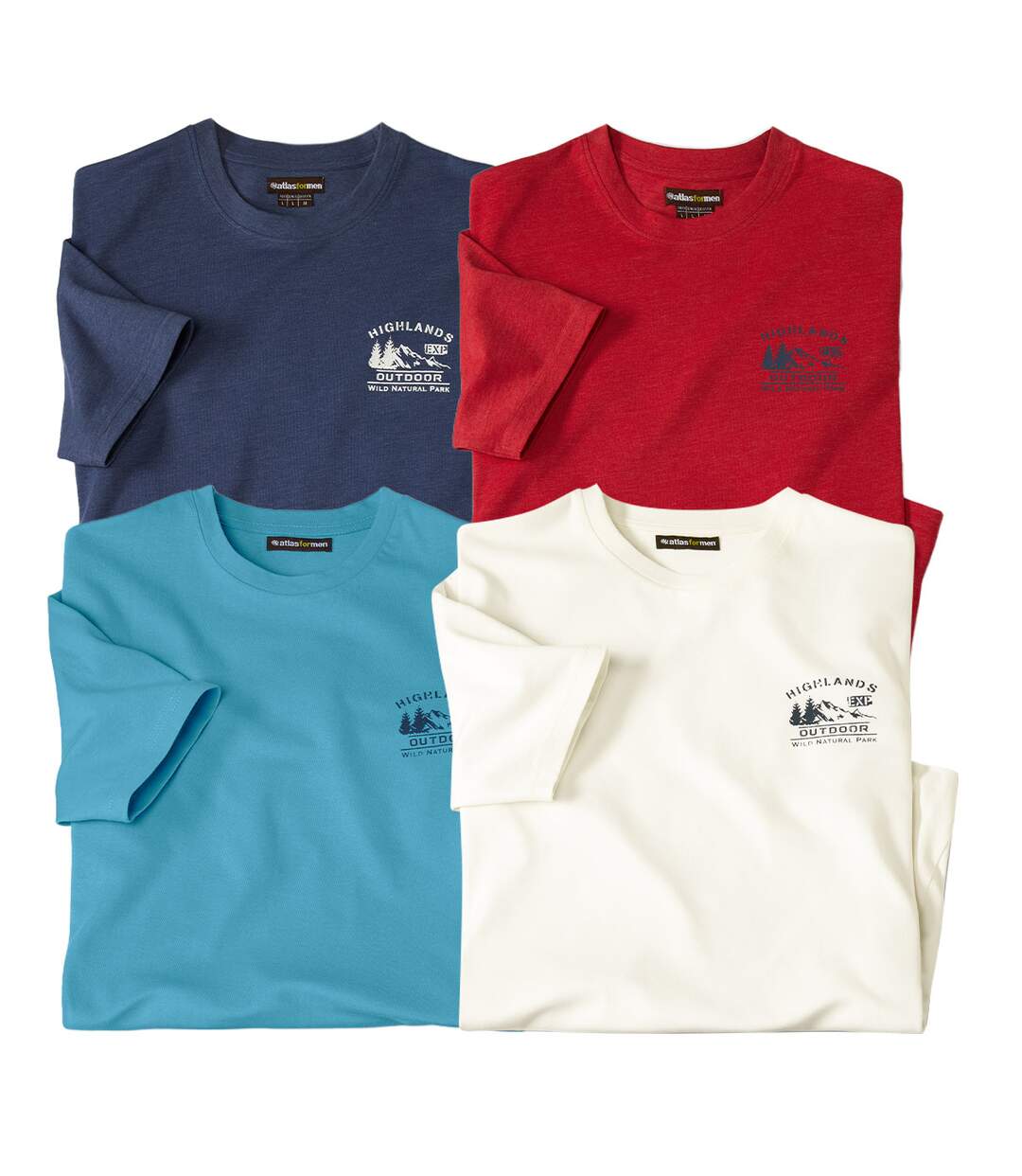 Lot de 4 Tee-Shirts Unis