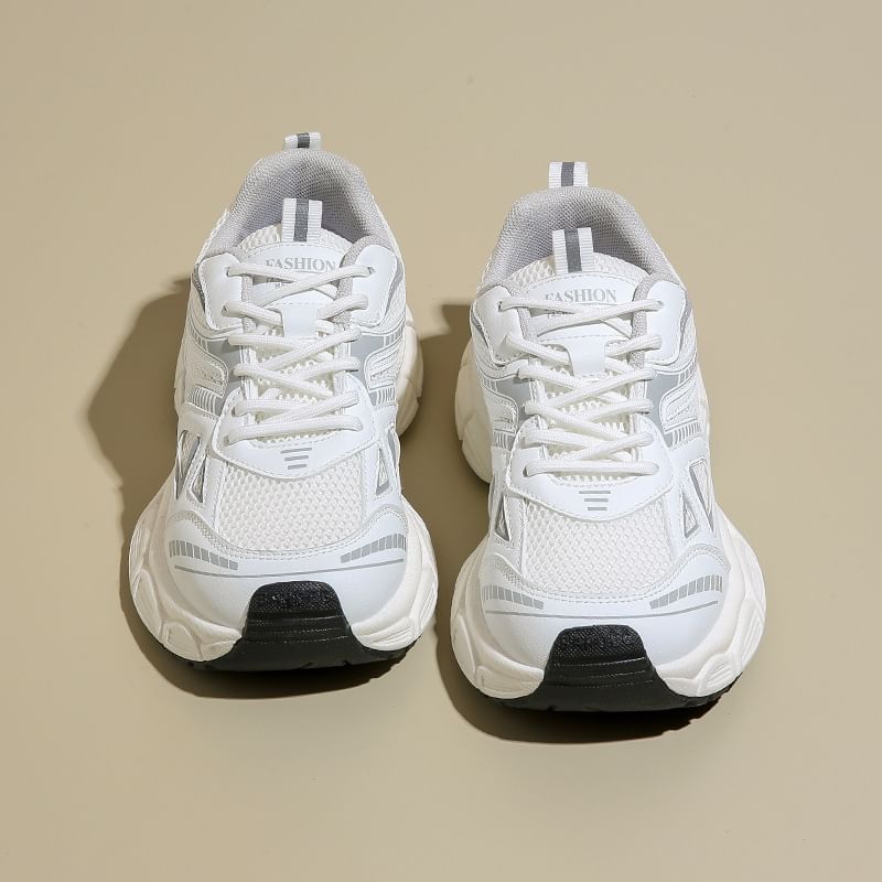 FRAISO - Matching Platform Two Tone Lace Up Sneakers (verschillende designs)