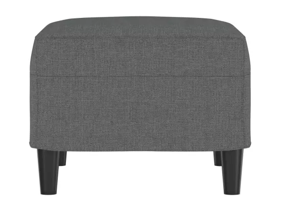 Repose-pied Gris foncé 60x50x41 cm Tissu