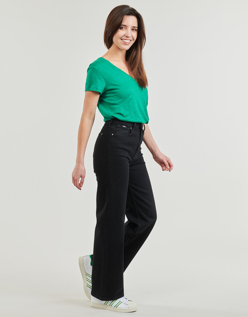 Pepe jeans - WIDE LEG JEANS UHW - Noir