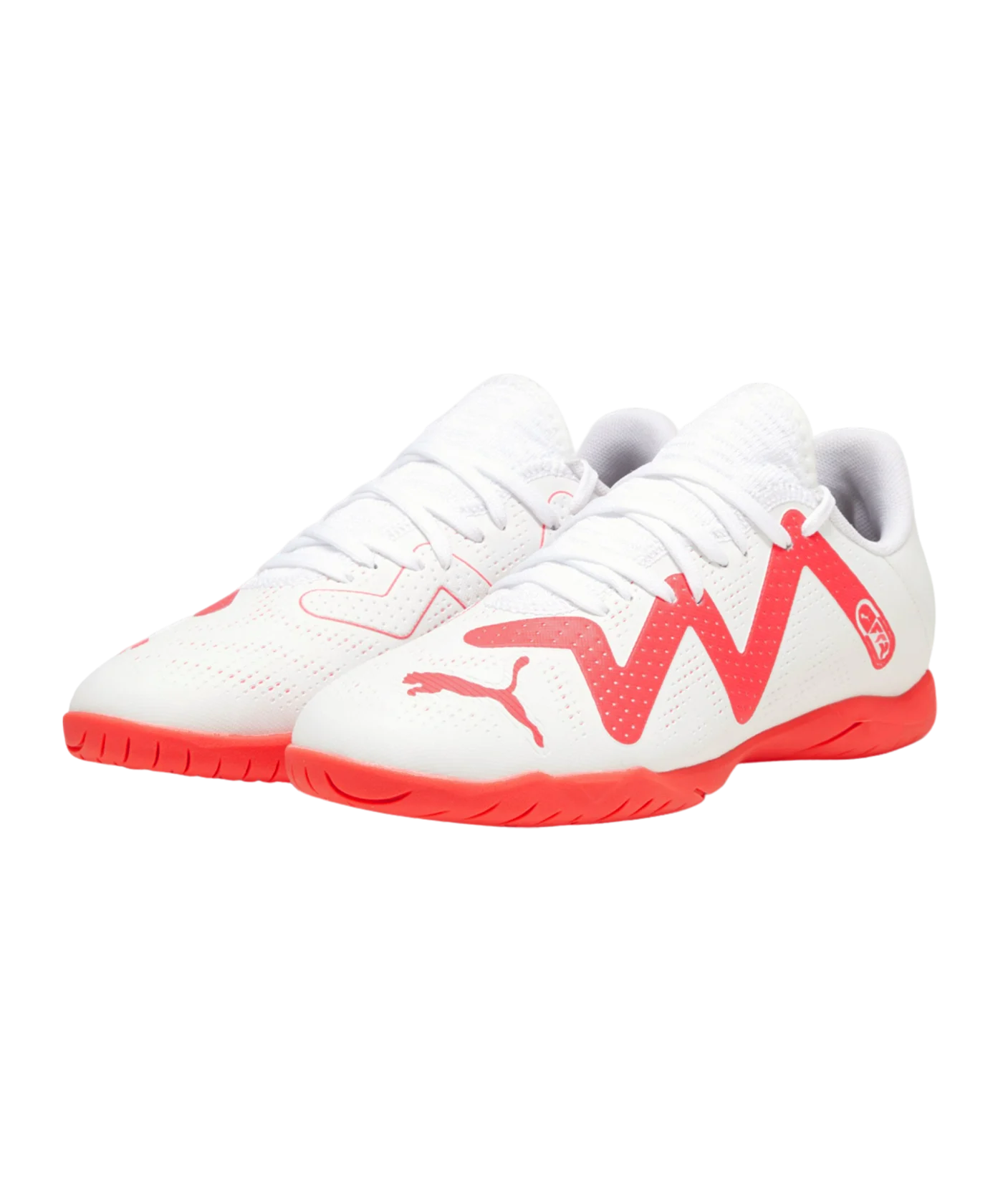 PUMA FUTURE Play IT Halle Breakthrough Jr Kids Weiss Rot Schwarz F01