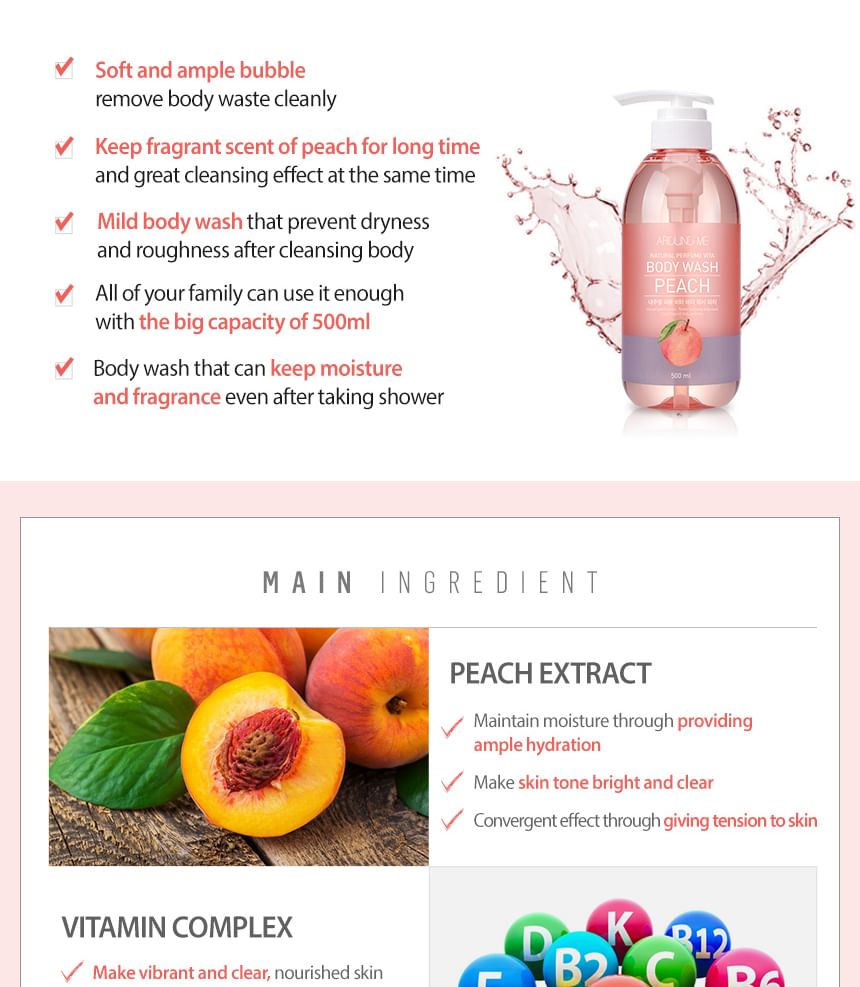 ROUND ME - Natuurlijke Vita Body Wash - 2 soorten